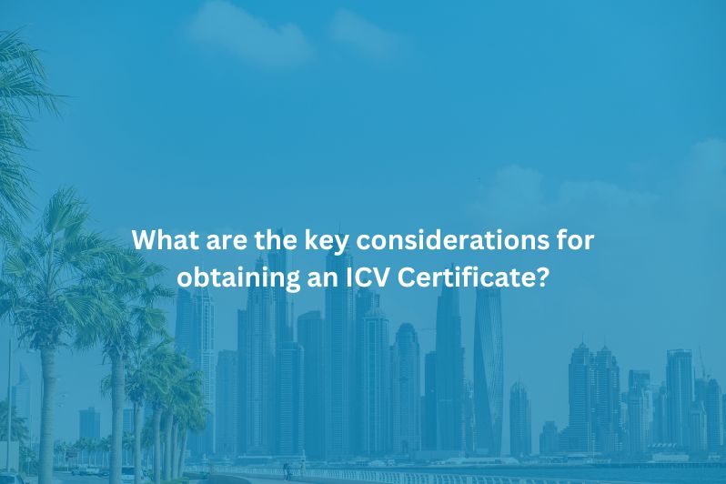 obtaining an ICV Certificate
